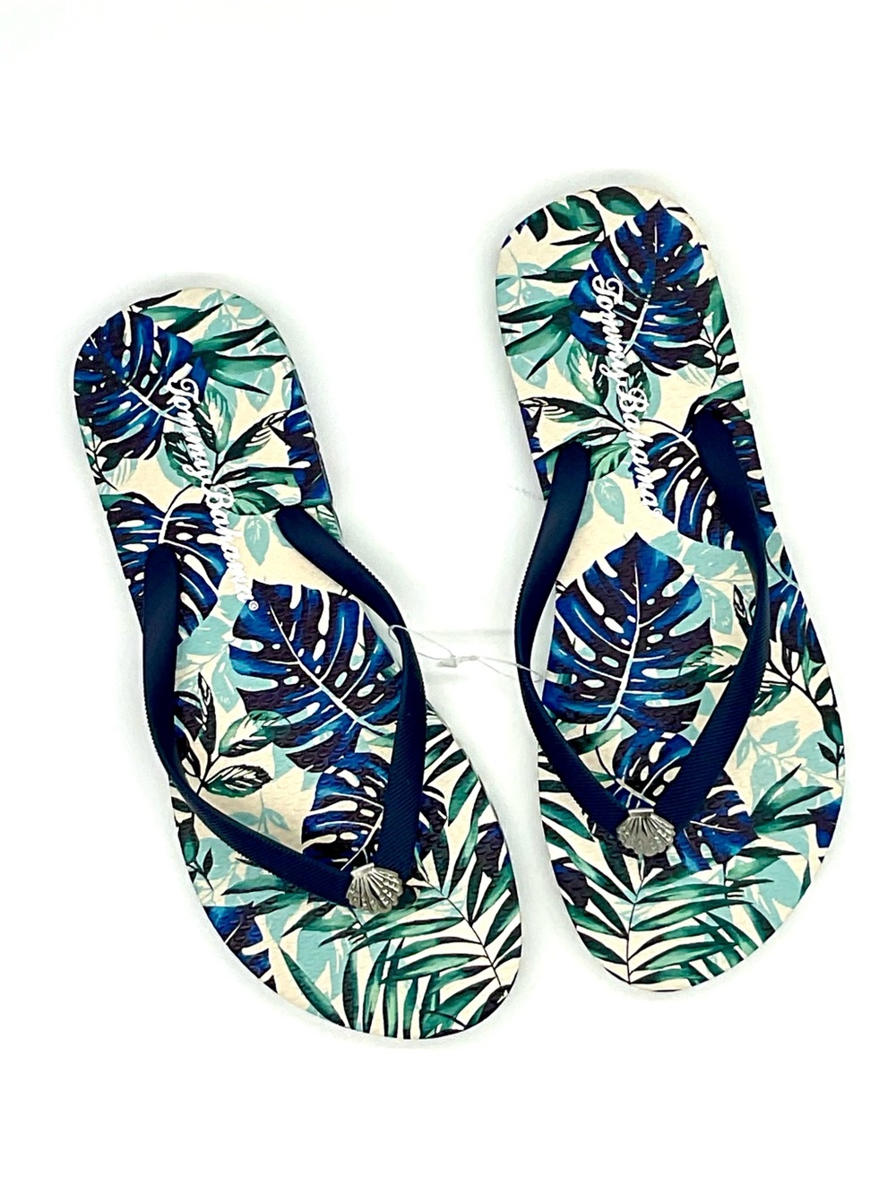 NWT Tommy Bahama Tropical Print Thong Flip Flops Sandals 6